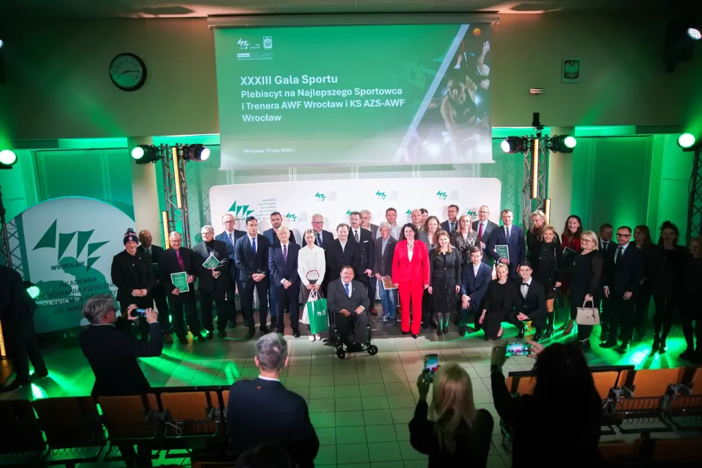 XXXIII Gala Sportowca AWF Wrocław – poznaliśmy najlepszych sportowców i trenerów 2025 roku