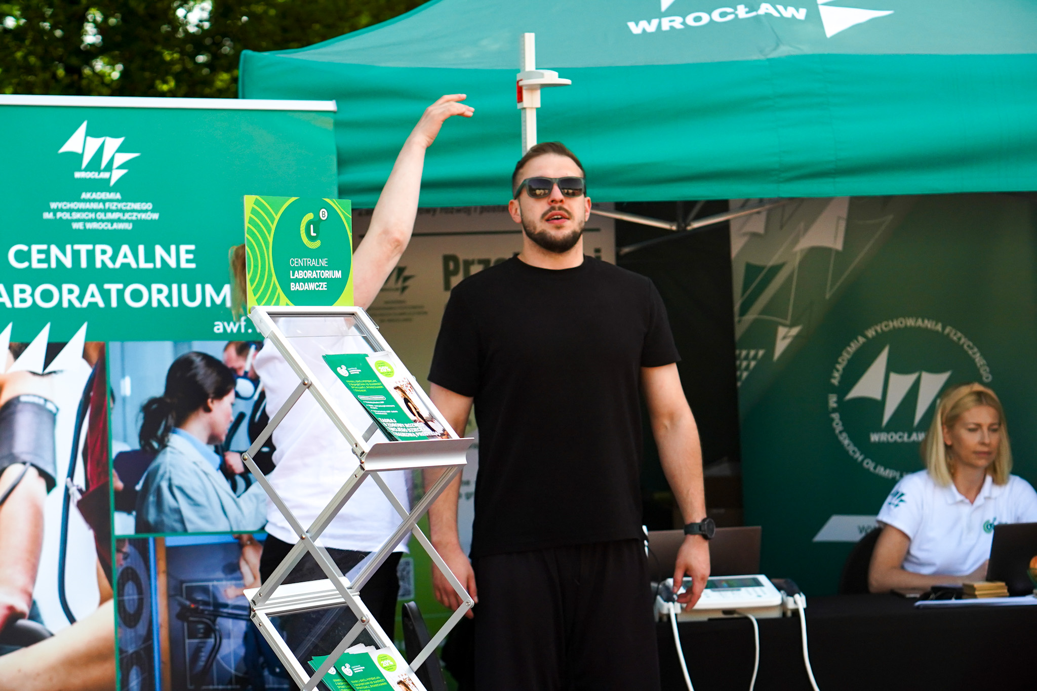 Centralne Laboratorium Badawcze AWF Wrocław obecne na Biegu Firmowym 2026